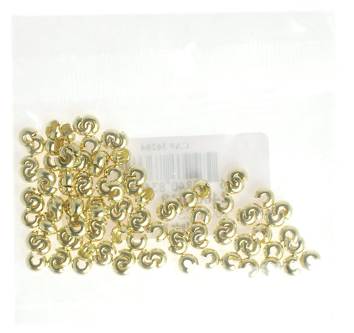 Bead Crimp Cover 4mm Lead Free / Nickel Free