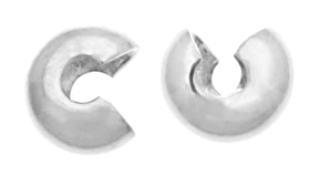 Bead Crimp Cover 4mm Lead Free / Nickel Free