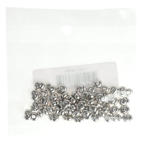 Bead Crimp Cover 4mm Lead Free / Nickel Free