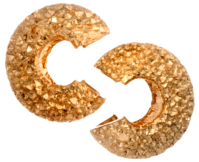 Bead Crimp Cover Stardust 4mm Lead Free / Nickel Free