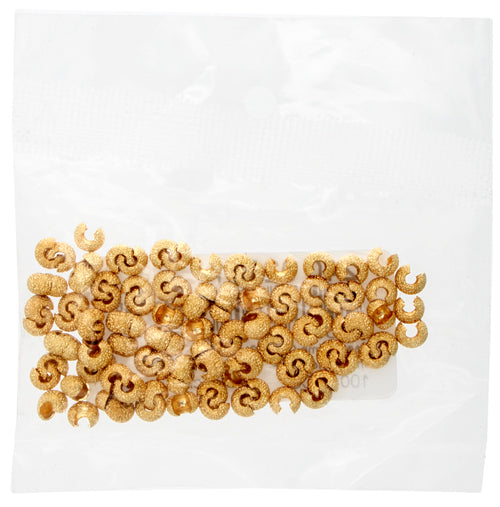 Bead Crimp Cover Stardust 4mm Lead Free / Nickel Free