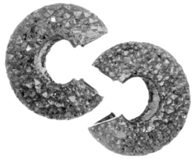 Bead Crimp Cover Stardust 4mm Lead Free / Nickel Free