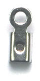 Leather Crimps Medium Nickel 9.2x3.6mm