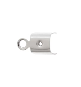 Cashmere Crimp Leather Crimps Large Nickel Color 11x7.5mm — Cosplay Supplies Inc