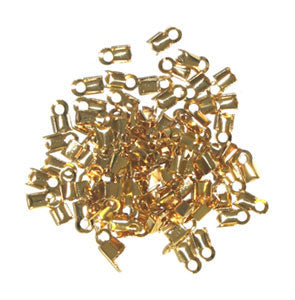 Leather Crimp Small 8x4mm Lead Free / Nickel Free