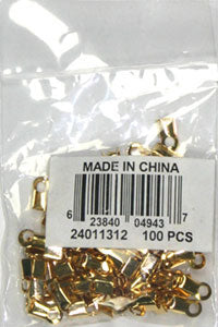 Leather Crimp Small 8x4mm Lead Free / Nickel Free