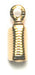 Leather Crimp - Grooved 11x4mm Gold Lead Free / Nickel Free
