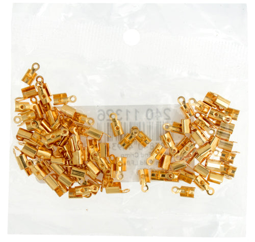 Leather/Feather End Crimp 7x3mm Lead Free / Nickel Free