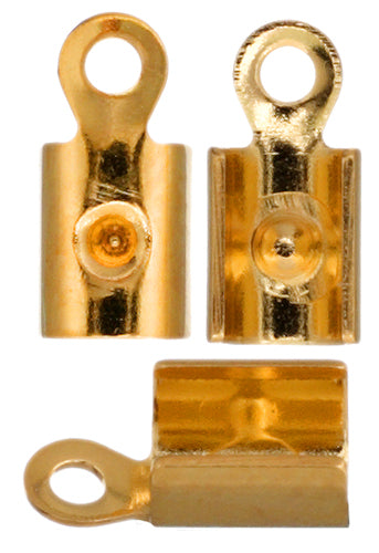 Leather/Feather End Crimp 7x3mm Lead Free / Nickel Free