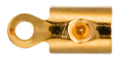 Leather/Feather End Crimp 7x3mm Lead Free / Nickel Free - Cosplay Supplies Inc