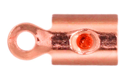 Leather/Feather End Crimp 7x3mm Lead Free / Nickel Free - Cosplay Supplies Inc