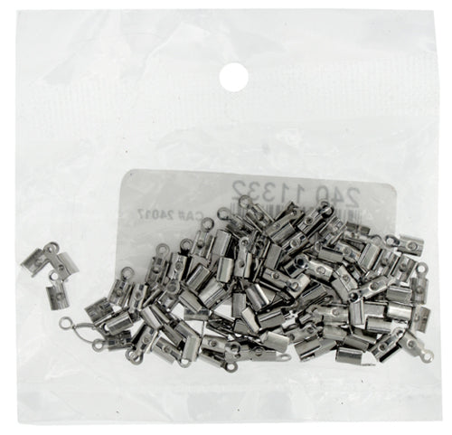 Leather/Feather End Crimp 7x3mm Lead Free / Nickel Free