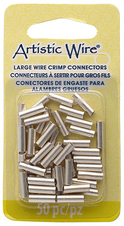 Artistic Wire Large Crimp Tubes 10mm Non-Tarnish for 12ga 50pcs - Cosplay Supplies Inc