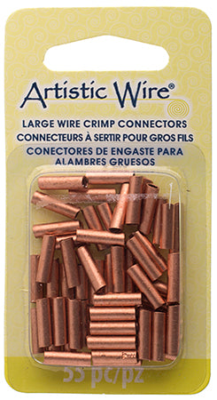 Artistic Wire Large Crimp Tubes 10mm Non-Tarnish for 12ga 50pcs
