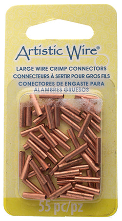 Artistic Wire Large Crimp Tubes 10mm Non-Tarnish  For 16ga 50pcs - Cosplay Supplies Inc