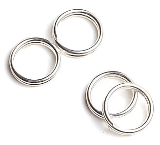Split Rings 7mm 21ga Silver Lead Free / Nickel Free