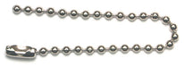Key Ball Chain With Clasp 10cm Long Nickel Color