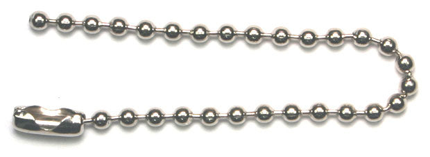 Key Ball Chain With Clasp 10cm Long Nickel Color