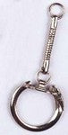 Key Chain With Snake Chain Nickel Color Lead Free / Nickel Free
