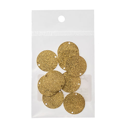 Metal Blank 24ga Raw Focal Connector 10pc Round Circle With 1+1 Holes 20x0.5mm