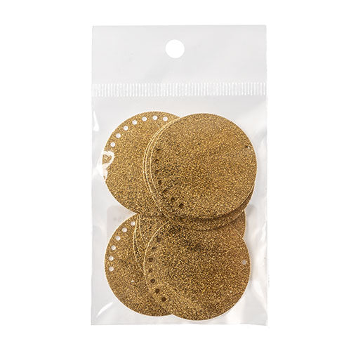 Metal Blank 24ga Raw Focal Connector 10pc Round Circle With 1+1 Holes 20x0.5mm