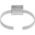 Bezel Handmade Bracelet Cuff Square 21x4mm - Cosplay Supplies Inc