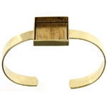Bezel Handmade Bracelet Cuff Square 21x4mm - Cosplay Supplies Inc