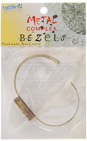 Bezel Handmade Bracelet Cuff Square 21x4mm 