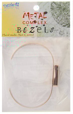 Bezel Handmade Bracelet Cuff Square 21x4mm 