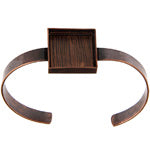 Bezel Handmade Bracelet Cuff Square 21x4mm - Cosplay Supplies Inc