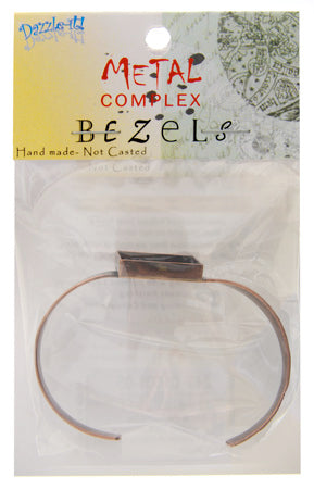 Bezel Handmade Bracelet Cuff Square 21x4mm 