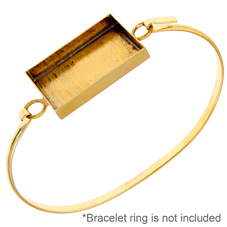 Bezel Handmade Link Rectangle 19x29X4mm