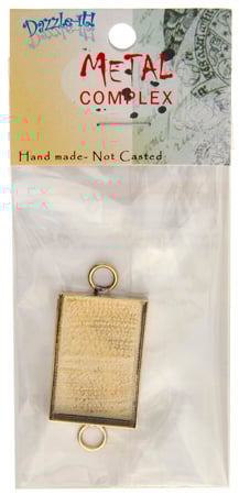 Bezel Handmade Link Rectangle 19x29X4mm