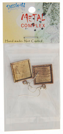 Bezel Handmade Earring Square 16x2mm