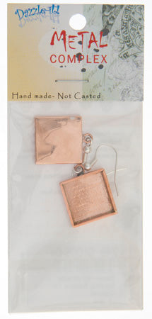 Bezel Handmade Earring Square 16x2mm