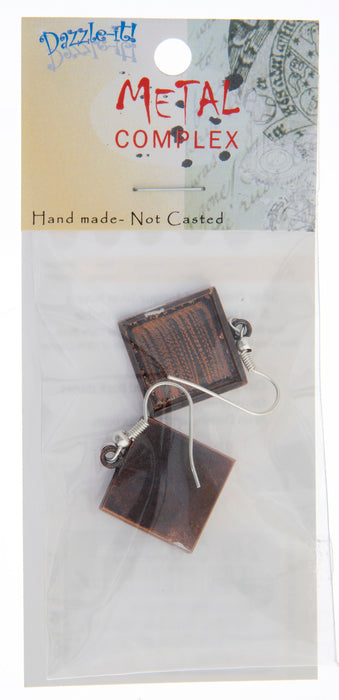 Bezel Handmade Earring Square 16x2mm