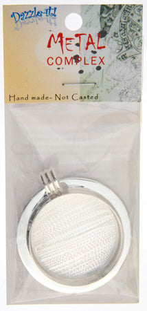 Bezel Handmade Pendant Round 36x6.5mm