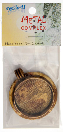 Bezel Handmade Pendant Round 36x6.5mm