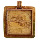 Bezel Handmade Pendant Square 32.5x6.5mm - Cosplay Supplies Inc