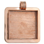 Bezel Handmade Pendant Square 32.5x6.5mm - Cosplay Supplies Inc