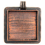 Bezel Handmade Pendant Square 32.5x6.5mm - Cosplay Supplies Inc