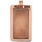 Bezel Handmade Pendant Rectangle 21.6x42x6.5mm - Cosplay Supplies Inc