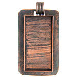Bezel Handmade Pendant Rectangle 21.6x42x6.5mm - Cosplay Supplies Inc
