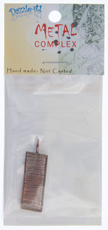Bezel Handmade Pendant Rectangle 31.5x19x2mm Plated