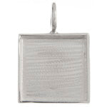 Bezel Handmade Pendant Square 18x2mm  Plated - Cosplay Supplies Inc