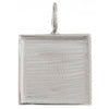 Bezel Handmade Pendant Square 18x2mm  Plated