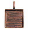 Bezel Handmade Pendant Square 18x2mm  Plated