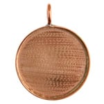 Bezel Handmade Pendant Round 35x2mm - Cosplay Supplies Inc