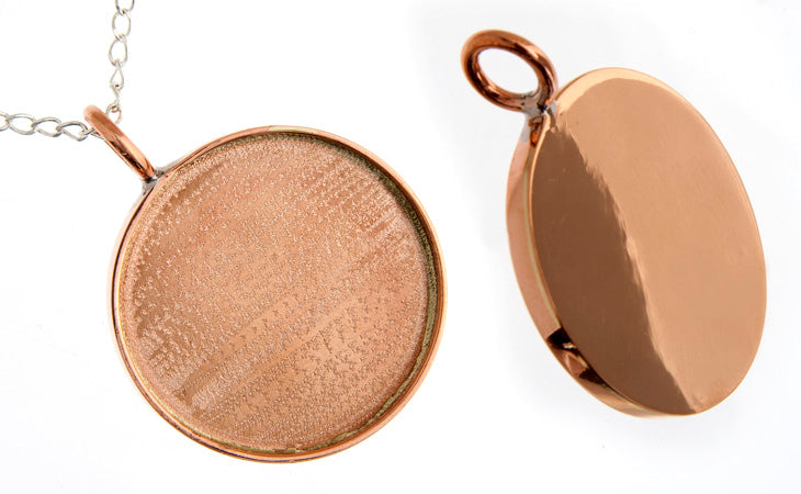 Bezel Handmade Pendant Round 35x2mm