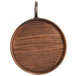 Bezel Handmade Pendant Round 35x2mm - Cosplay Supplies Inc